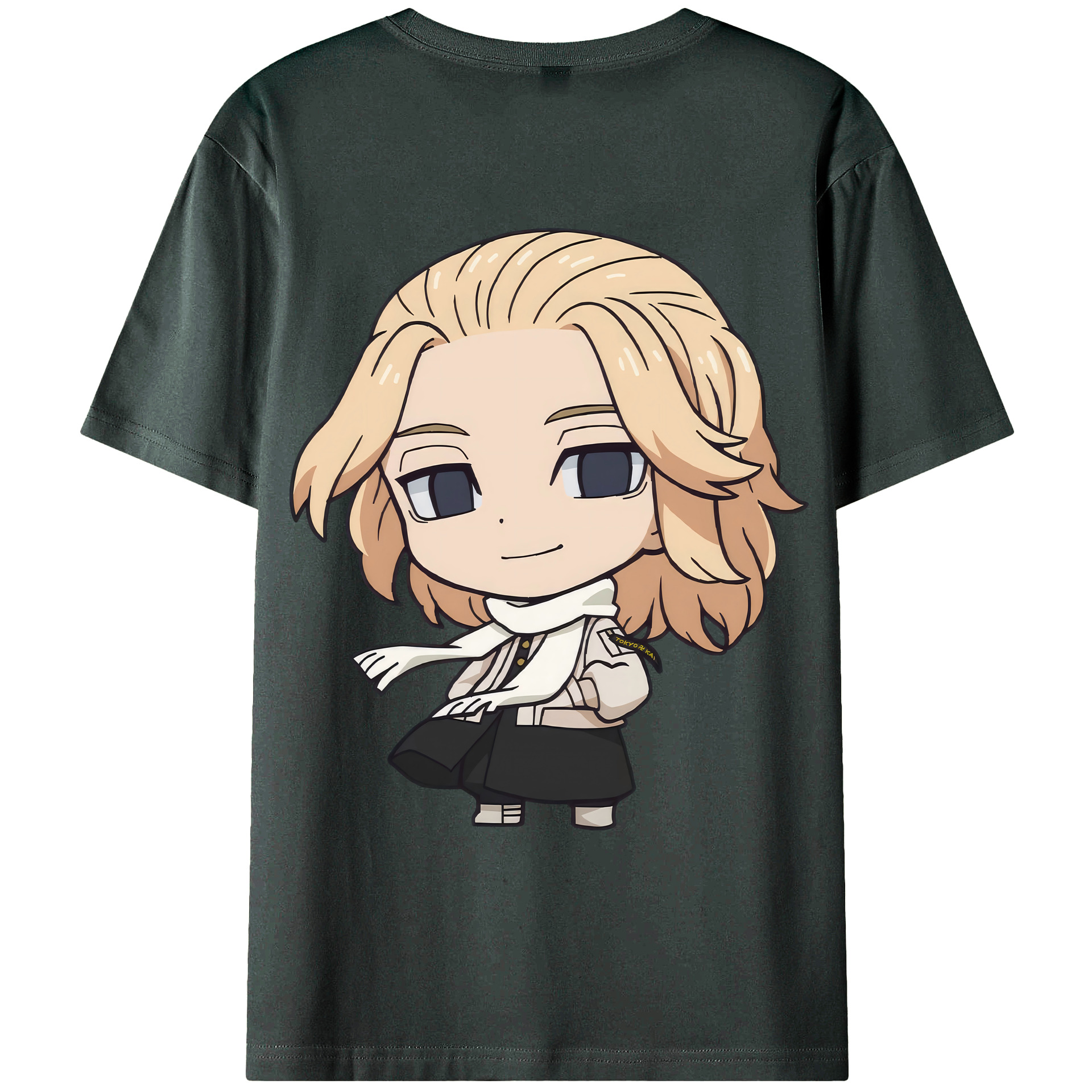 （画像用） 東京リベンジャーズ Tokyo Revengers 綿100％ メンズ半袖Tシャツ（バックプリント） 通気性